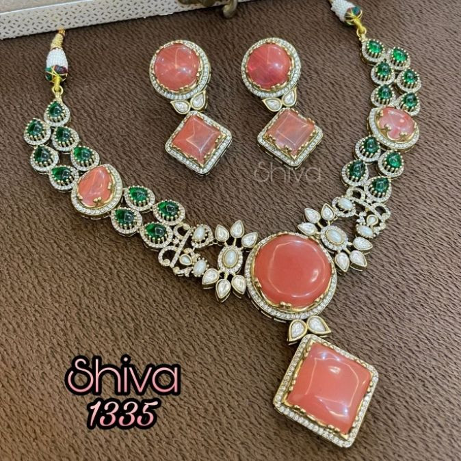 Blush Coral Royale Necklace Set