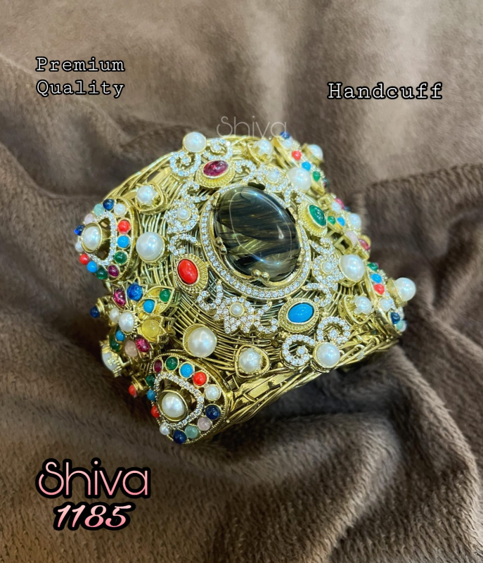 Aaranya Navratna Rutilated Quartz Handcuff